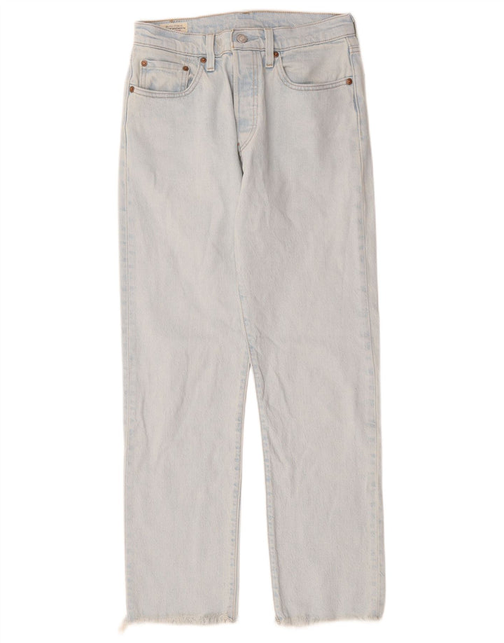 Levi's Womens 501 Straight Jeans W27 L28 Blue Cotton