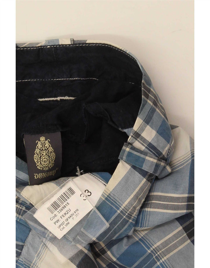 Dondup Herre Chino Shorts W33 Medium Blue Check