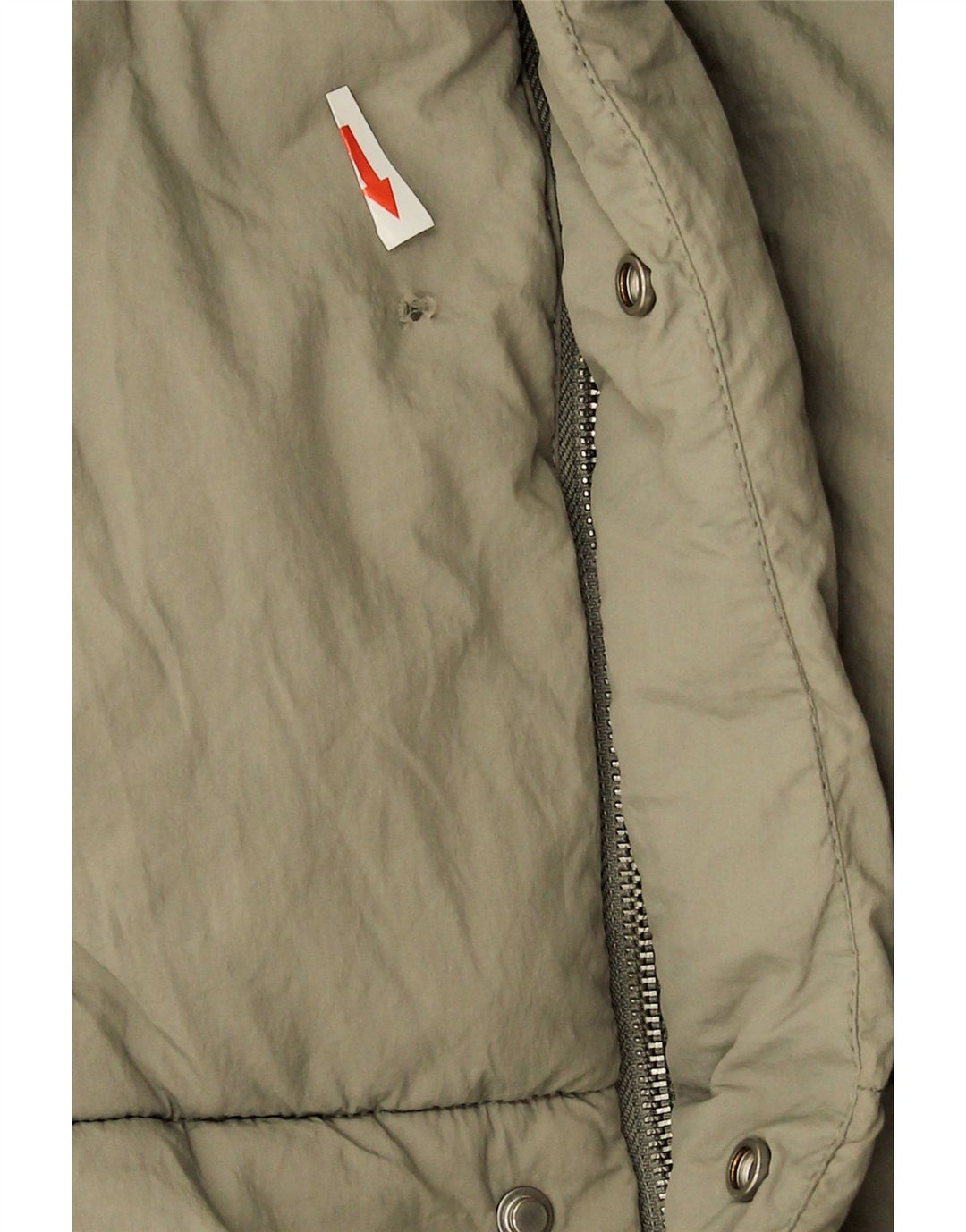 Zara Boys Padded Gilet 13-14 Years Khaki Nylon