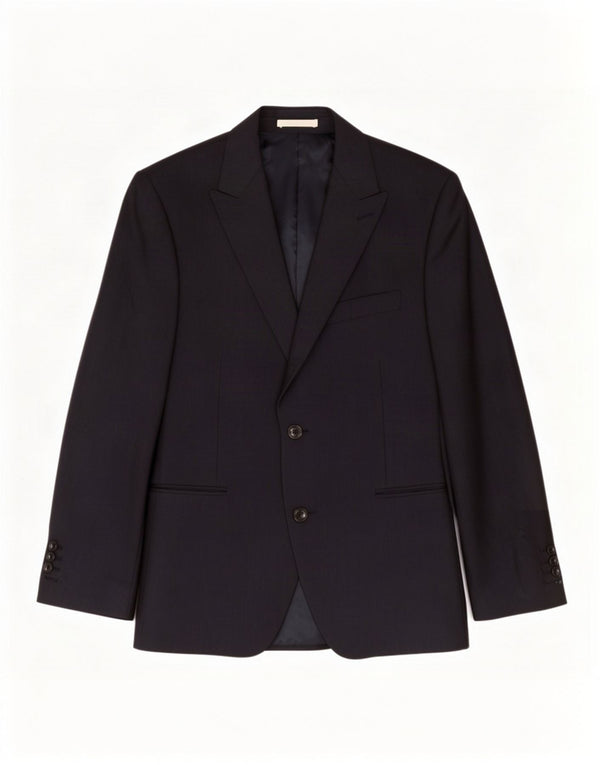 Marks & Spencer Herren-Blazer mit 2 Knöpfen, UK 38, mittelmarineblaue Wolle
