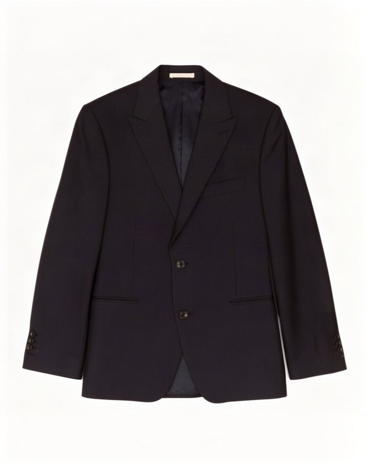 Marks & Spencer Herren-Blazer mit 2 Knöpfen, UK 38, mittelmarineblaue Wolle