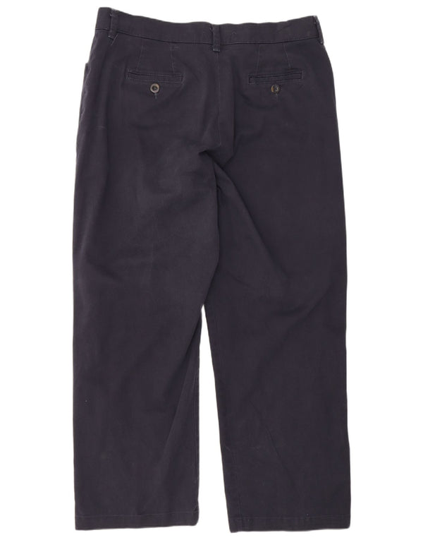 Lee Pantalon décontracté droit coupe décontractée pour femme US 16 2XL W36 L28 Bleu marine