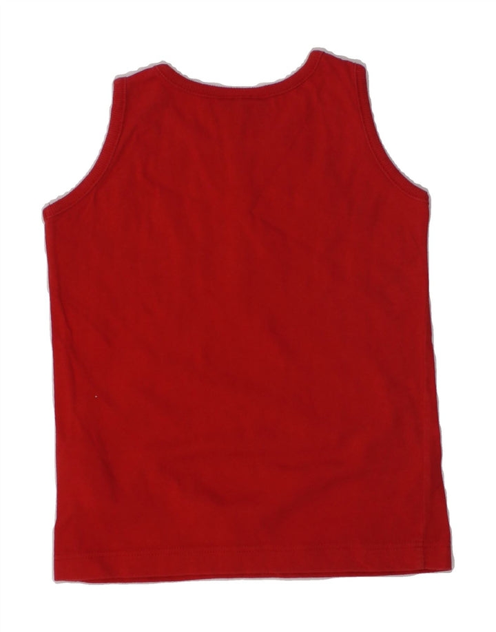 CHAMPION Baby Boys Graphic Vest Top 18-24 Months Red Cotton | Vintage Champion | Thrift | Second-Hand Champion | Used Clothing | Messina Hembry 