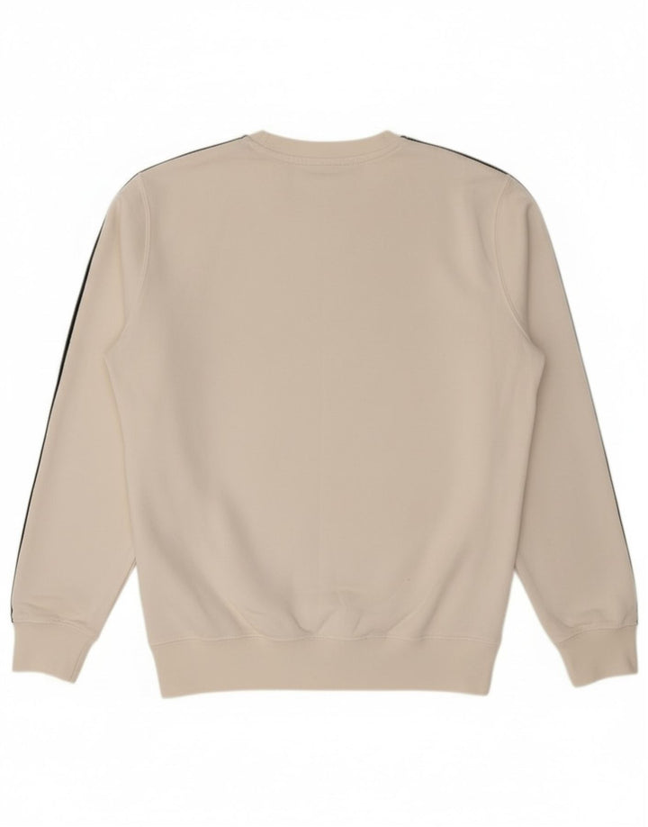 Champion Mens Graphic Sweatshirt Jumper Small White Colourblock Cotton