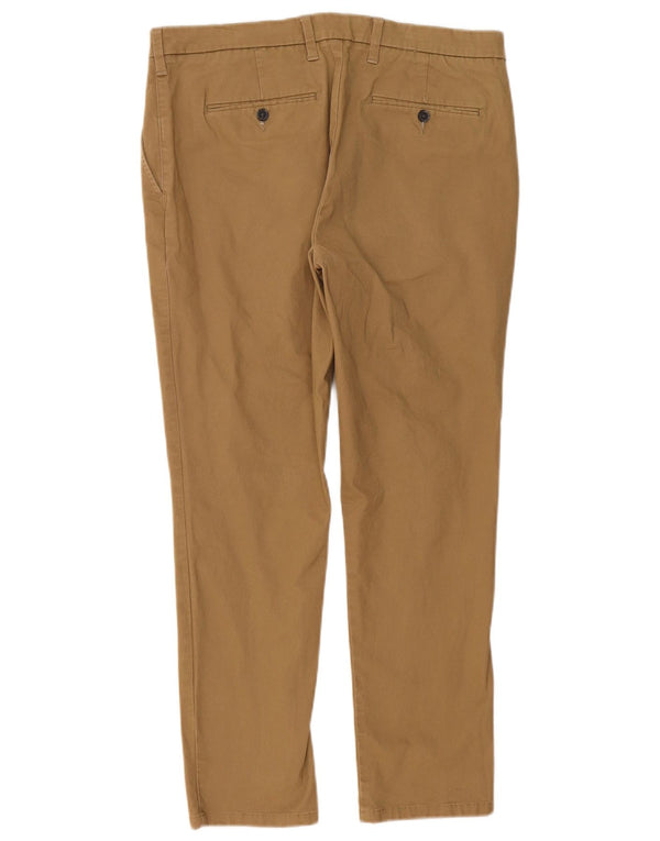 Pantaloni chino slim fit da uomo Marks & Spencer W36 L29 cotone beige