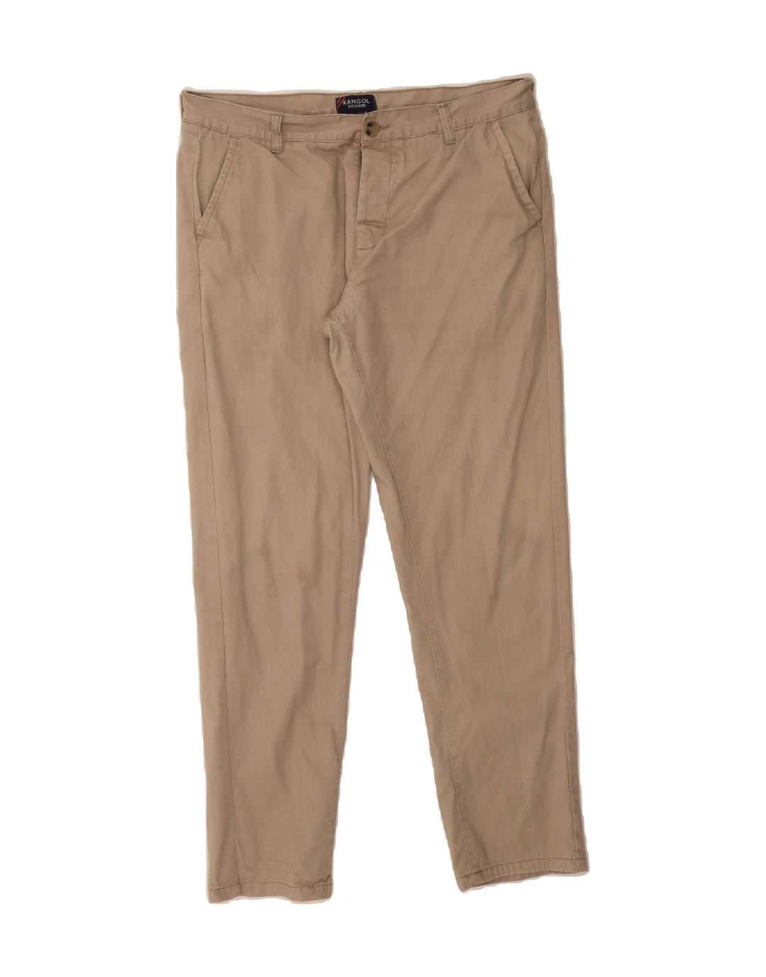 KANGOL Mens Slim Chino Trousers W36 L28 Beige Cotton Vintage Kangol and Second-Hand Kangol from Messina Hembry 
