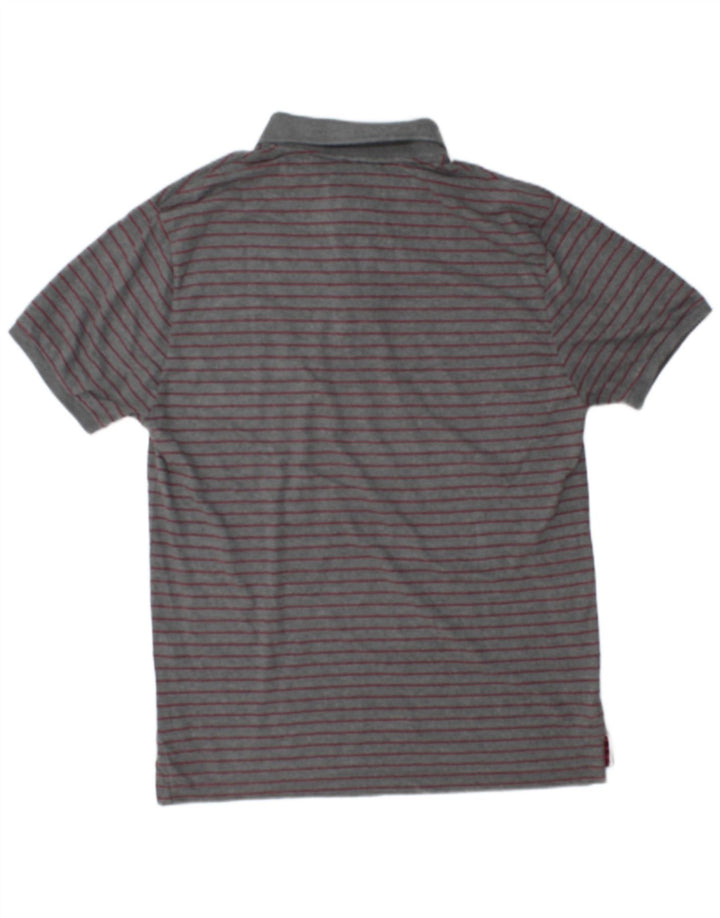 Scout Mens Polo Shirt 2XL Grey Striped Cotton