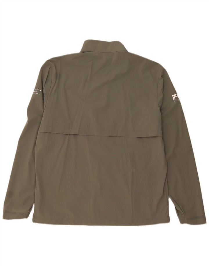 Fila Womens Regular Fit Tracksuit Top Jacket UK 18 XL Khaki