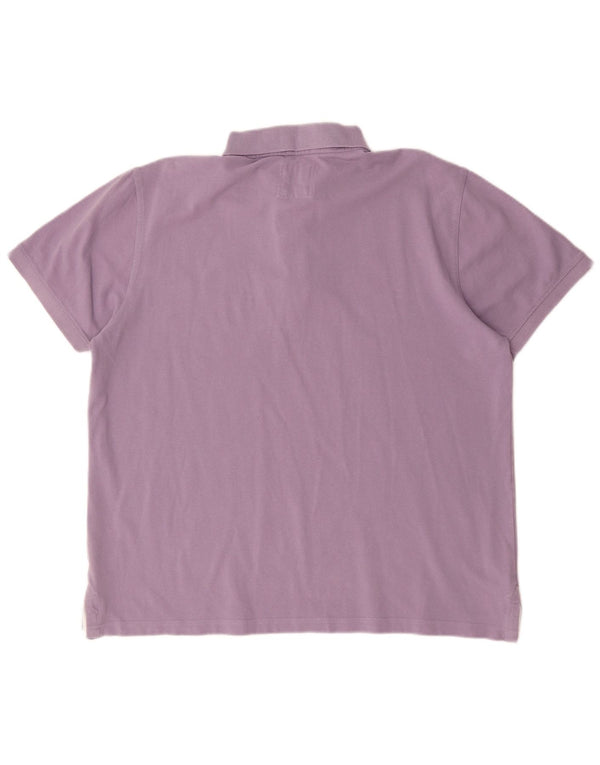 Crew Clothing Męska koszulka polo XL, fioletowa, bawełniana