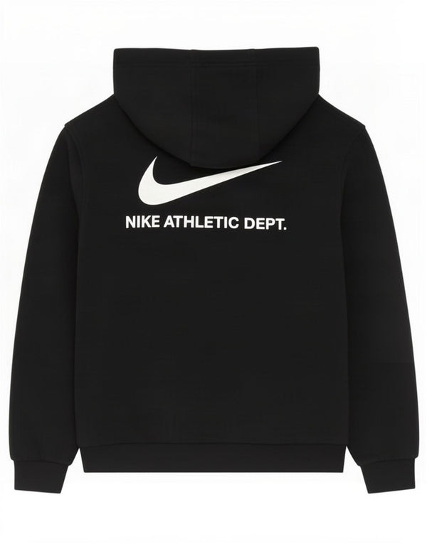 Felpa con cappuccio grafica Nike per ragazze 10-11 anni cotone nero medio