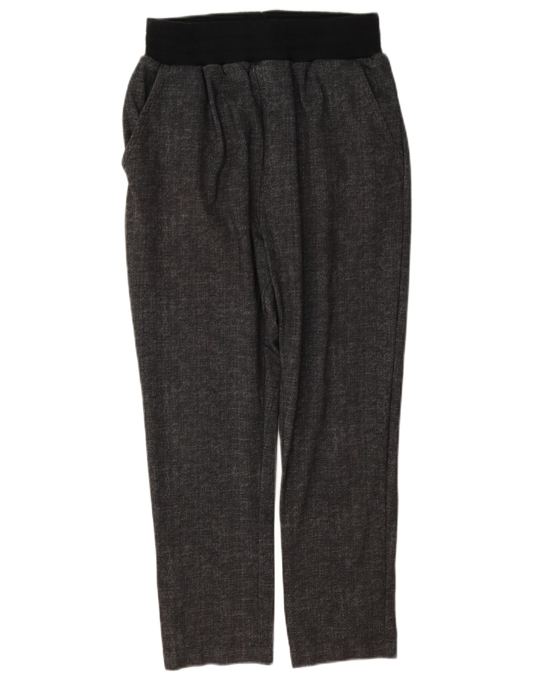 Zara Calça masculina cortada média W31 L24 cinza poliéster