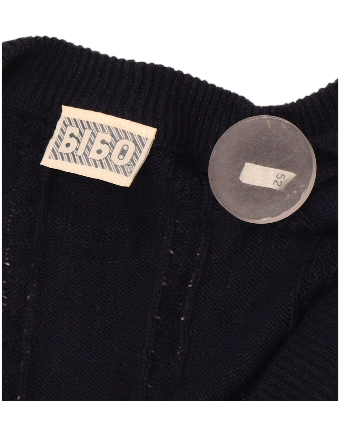 Maglione cardigan da uomo BIBO IT 52 Large in cotone blu navy