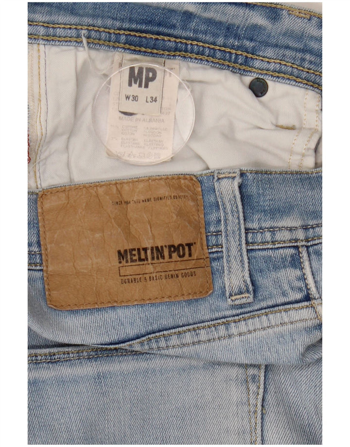 Meltin' Pot Jean Slim Femme W30 L34 Bleu Coton