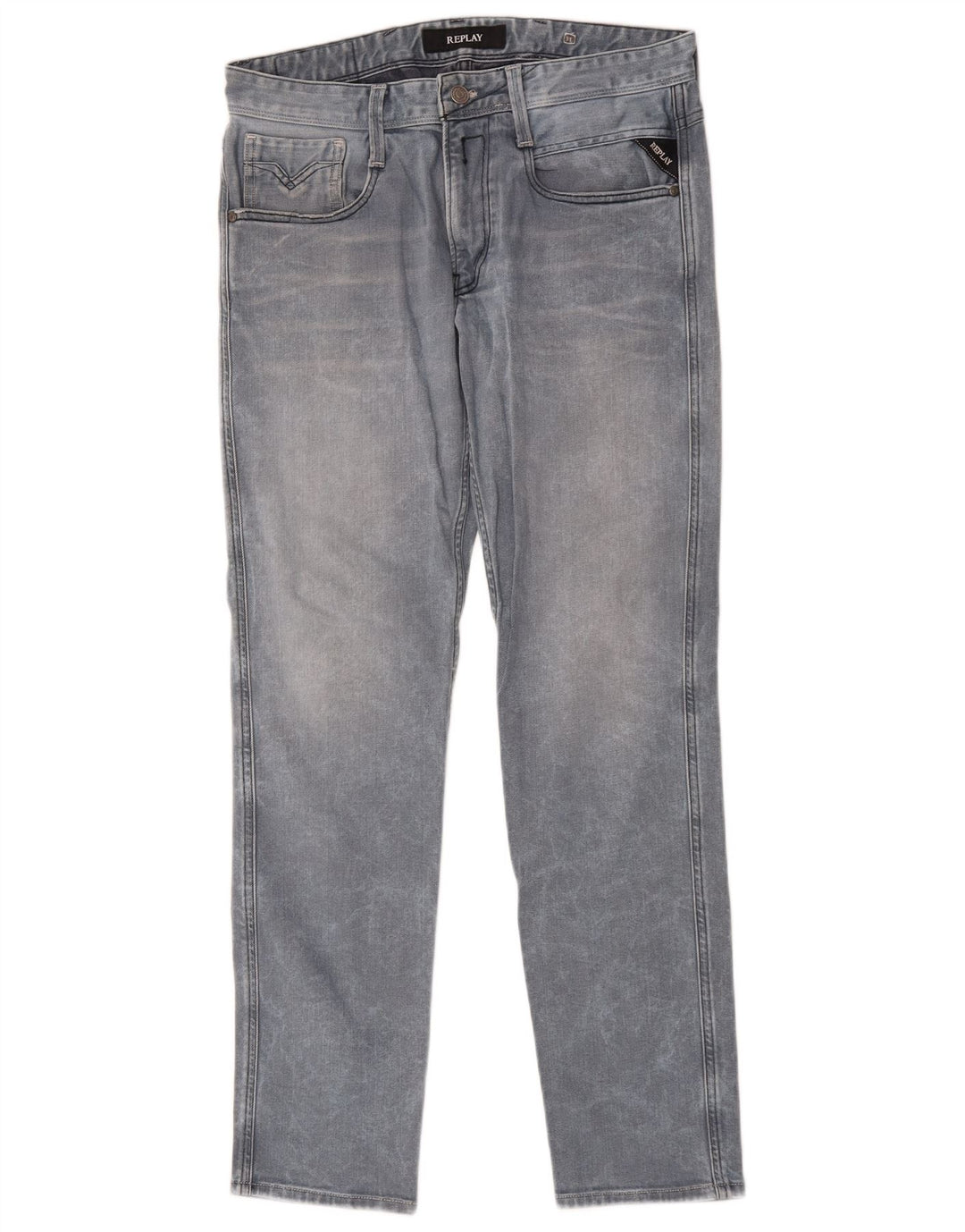 Replay Jeans Slim Masculino W31 L30 Azul Algodão