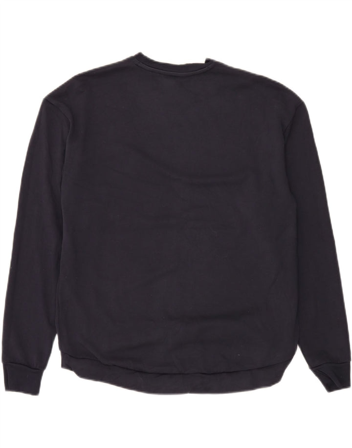 Ted Baker Herre Sweatshirt Jumper Størrelse 2 Small Navy Blue Viscose