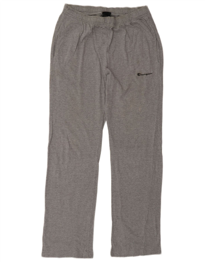 CHAMPION Mens Tracksuit Trousers Small  Grey Flecked