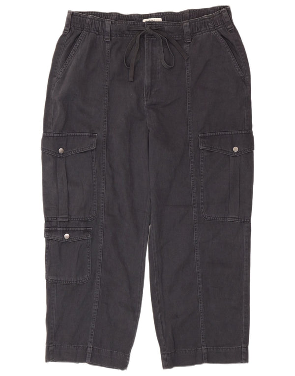 Pantaloni cargo largi pentru femei Marks & Spencer UK 18 XL W38 L27 gri