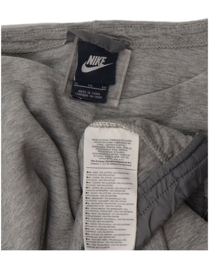 Nike Womens Sweatshirt Jumper UK 18 XL Grey Cotton