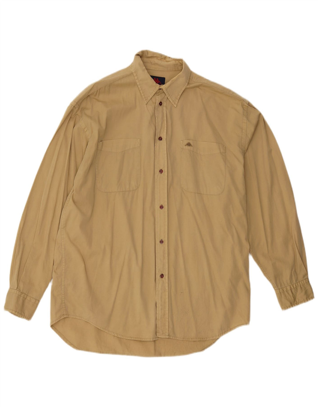 KAPPA Mens Shirt XL Beige Cotton