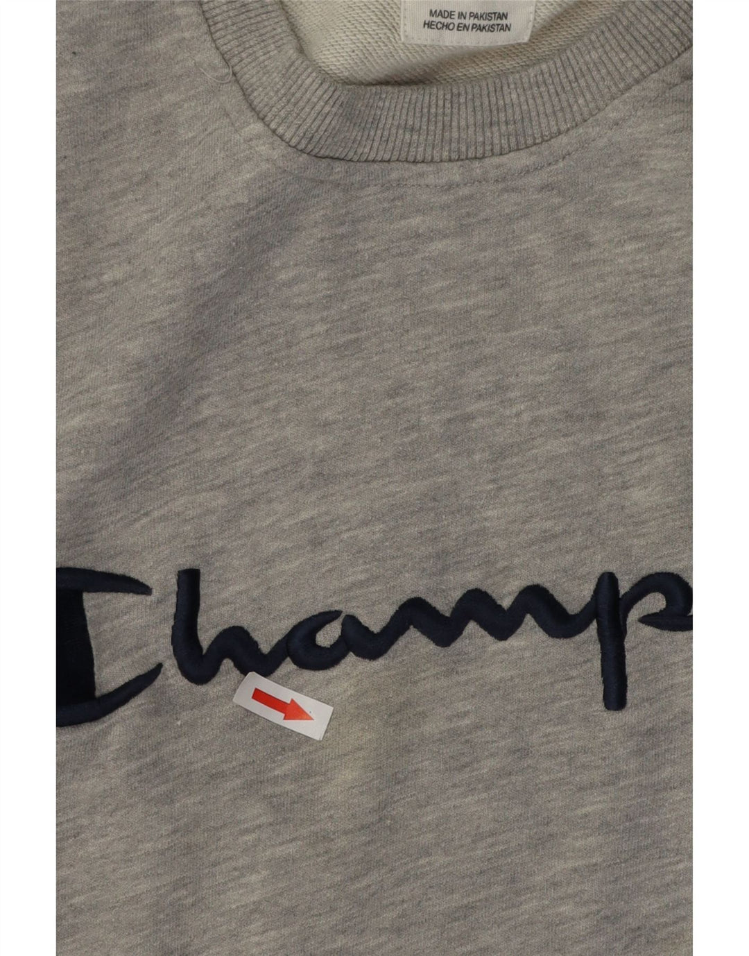 Champion Herre Grafisk Sweatshirt Jumper 2XL Grå Flecked Bomuld