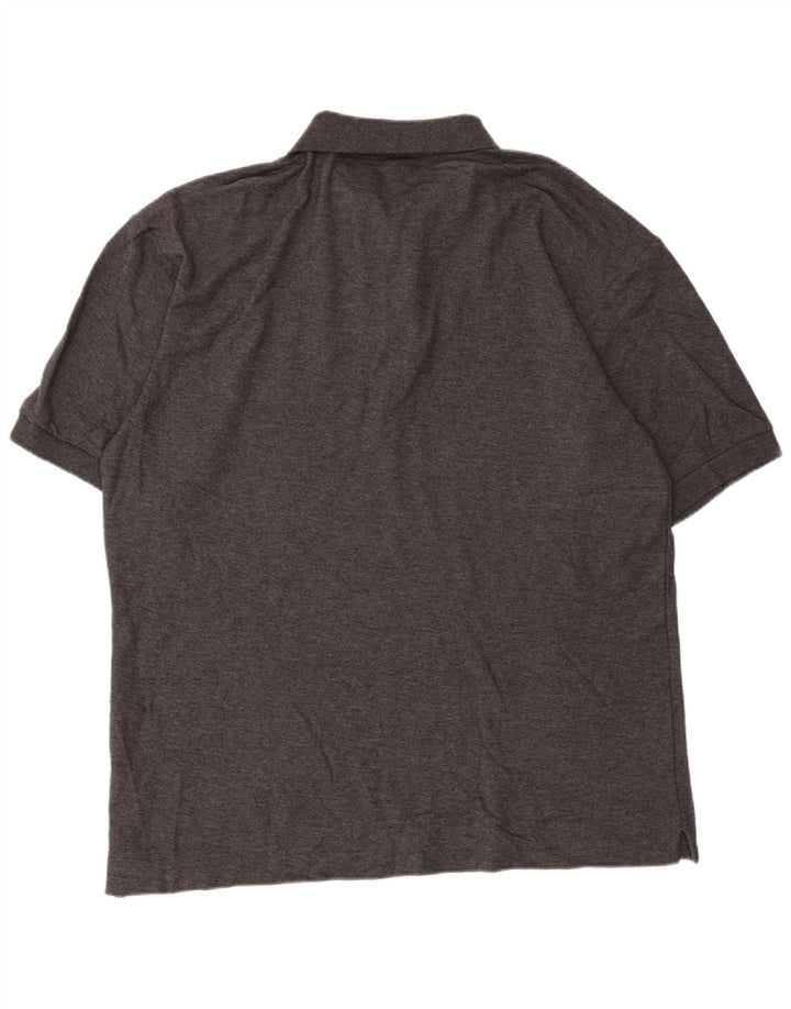 Fila Mens Polo Shirt XL Grey Flecked Cotton