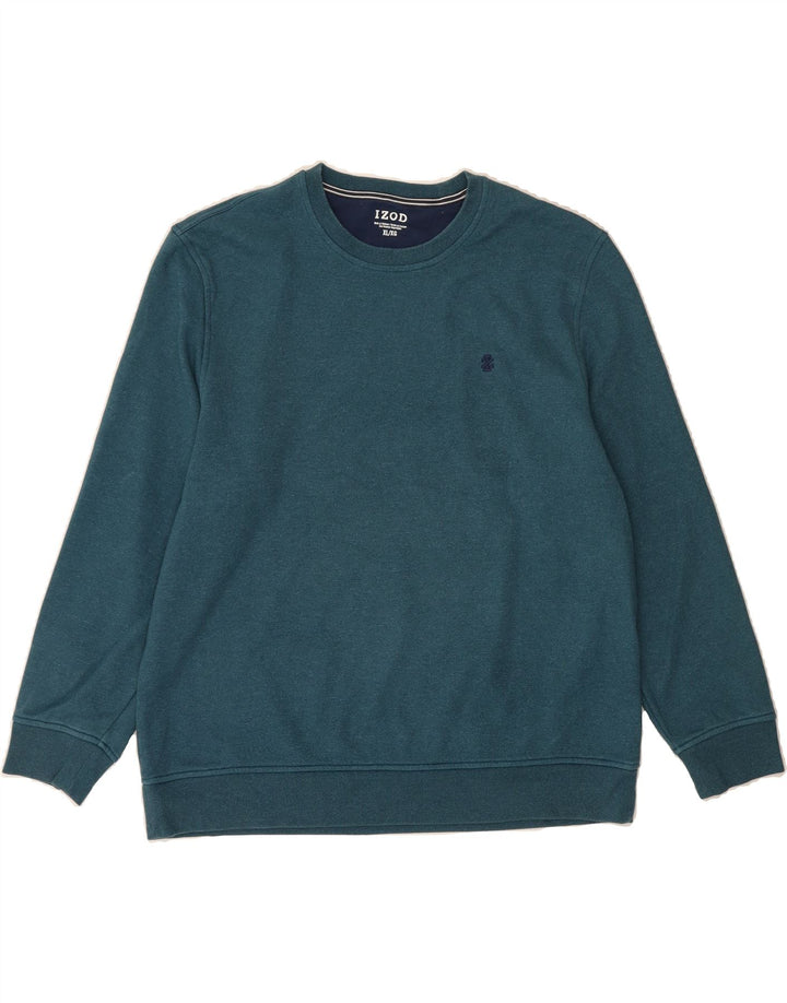 IZOD Mens Sweatshirt Jumper XL Blue Cotton Vintage Izod and Second-Hand Izod from Messina Hembry 
