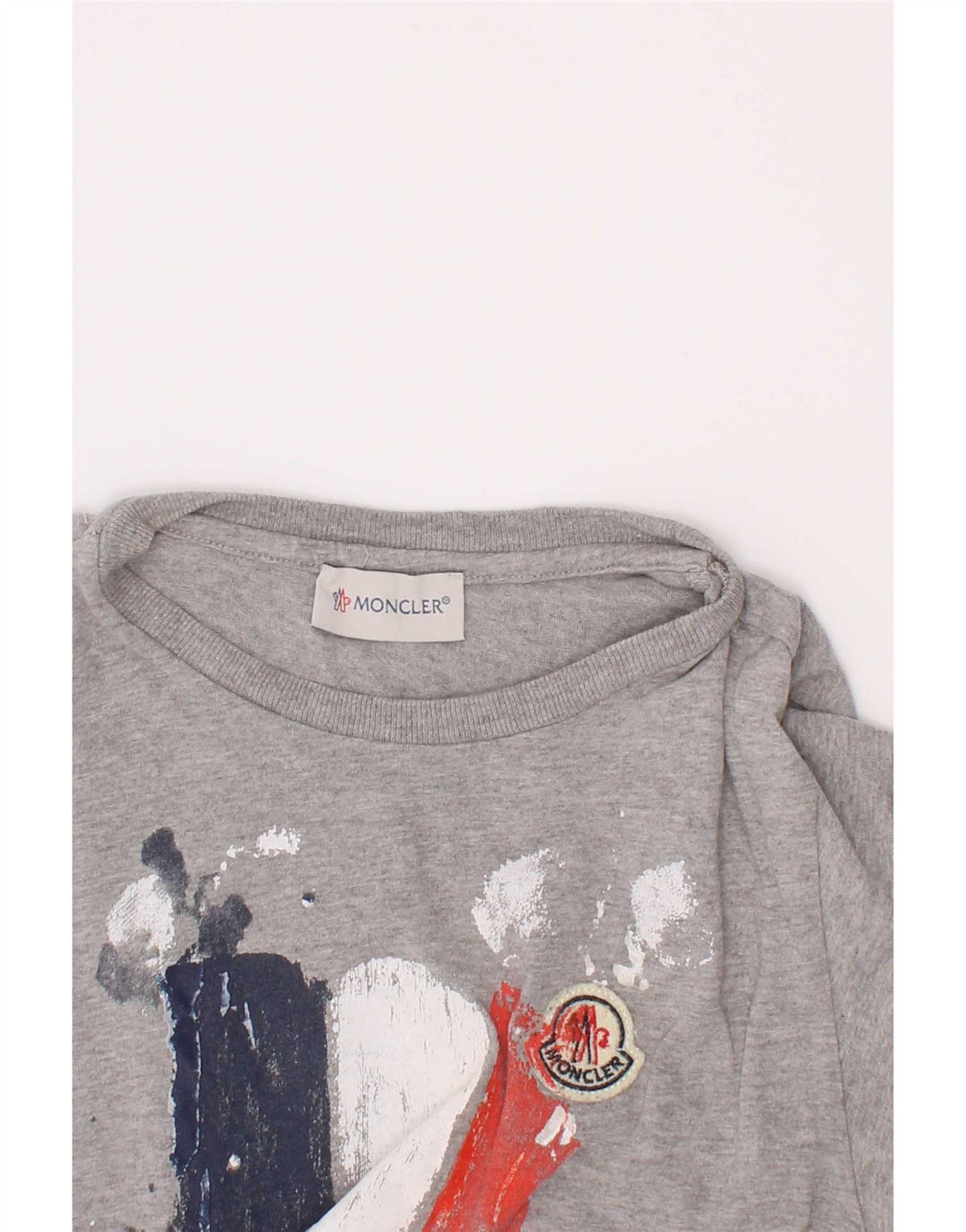 Moncler Boys Grafisk T-Shirt Top 6-7 år Grå