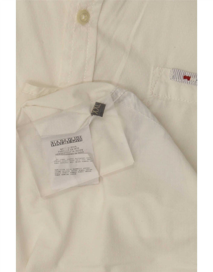 Napapijri Mens Shirt 2XL White Cotton