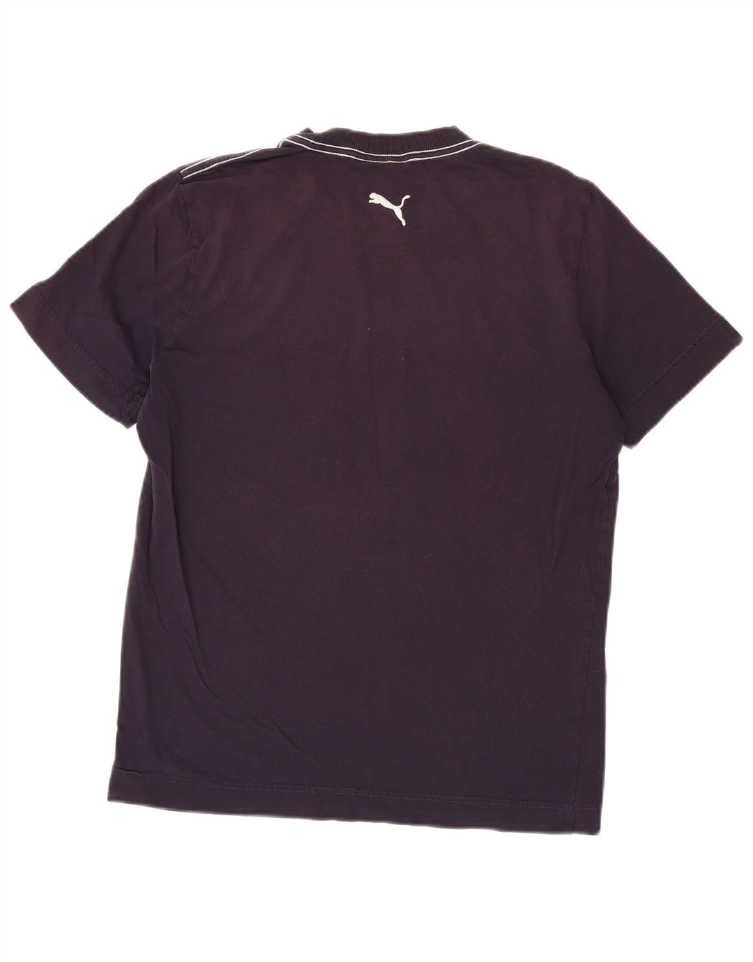 Puma Mens Graphic T-Shirt Top Medium Navy Blue Cotton