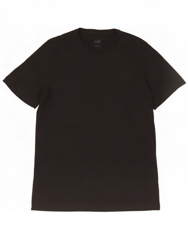 Puma Mens T-Shirt Top Large Black Cotton