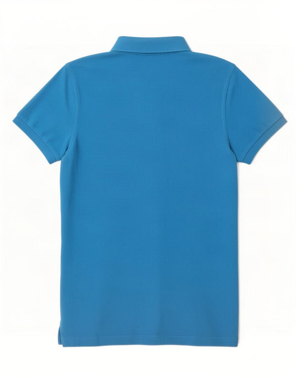 Polo da uomo Gant piccola in cotone blu