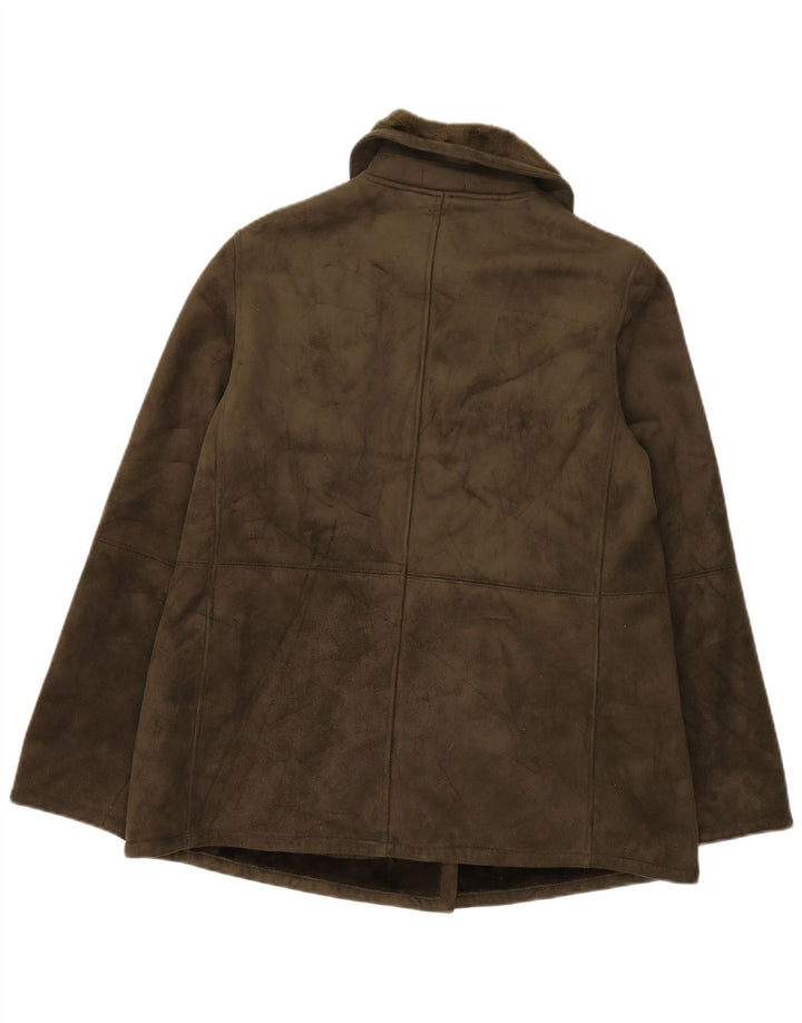 Chaps Chaqueta Sherpa para mujer Reino Unido 14 Grande Caqui Acrílico