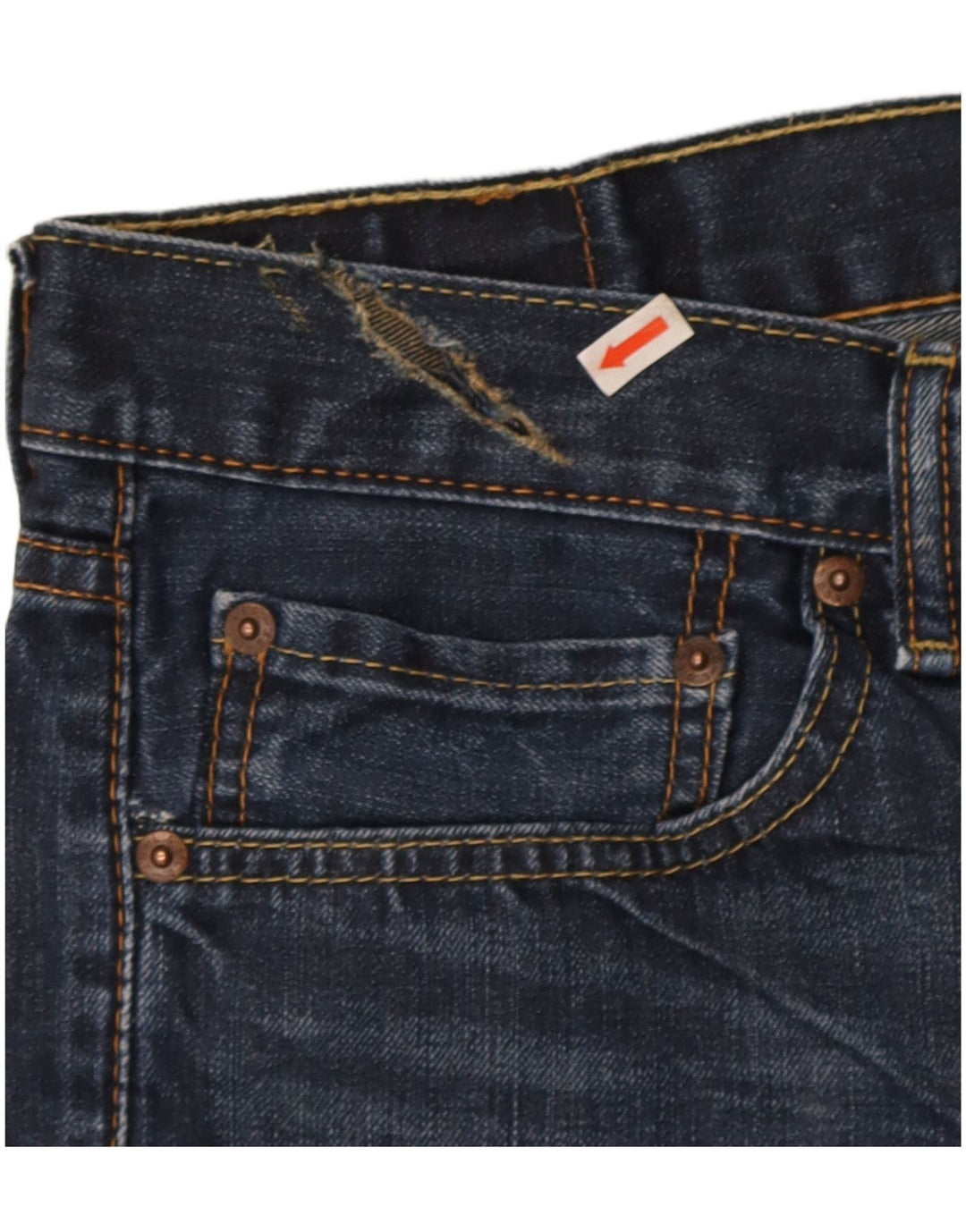 Levi's Mens 511 Slim Jeans W34 L32 Navy Blue Cotton