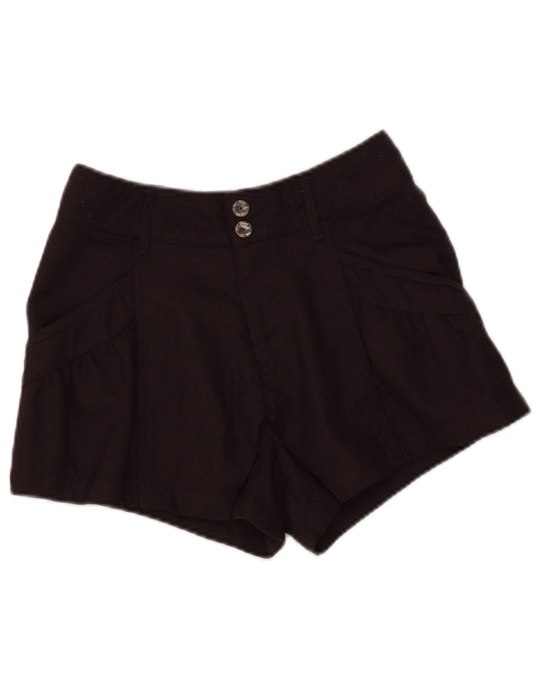 DIESEL Womens High Waist Casual Shorts W28 Medium Brown Wool