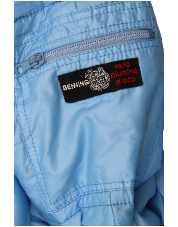 Vintage Mens Padded Jacket UK 38 Medium Blue