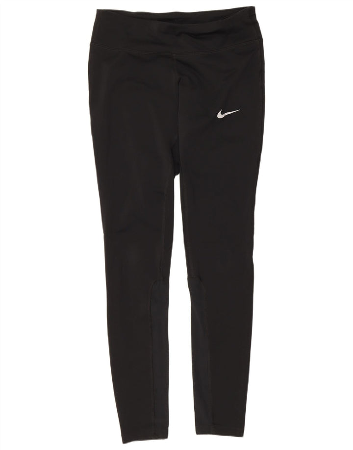 Nike Womens Dri Fit Leggings UK 10 Small Black