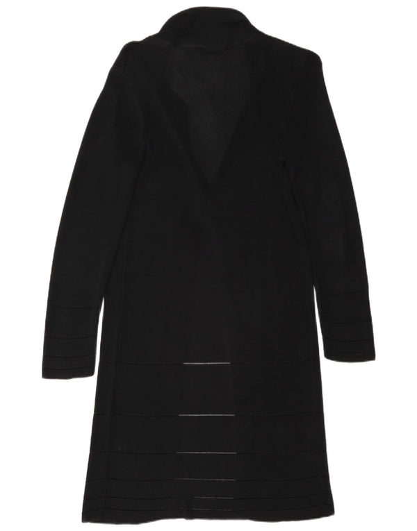 Marks & Spencer Dame Se Through Cardigan Sweater UK 12 Medium Black