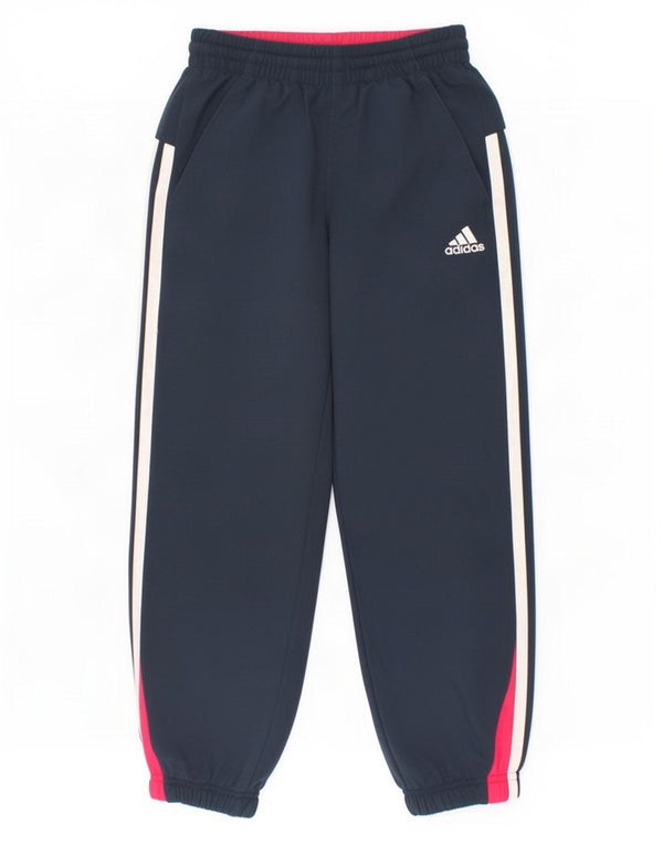Adidas Pantalon de Survêtement Fille Joggers 5-6 ans Bleu Marine Polyester