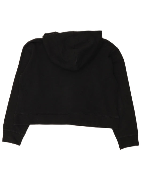 Jordan Girls Crop Hoodie Jumper 12-13 år Stor Sort Bomuld