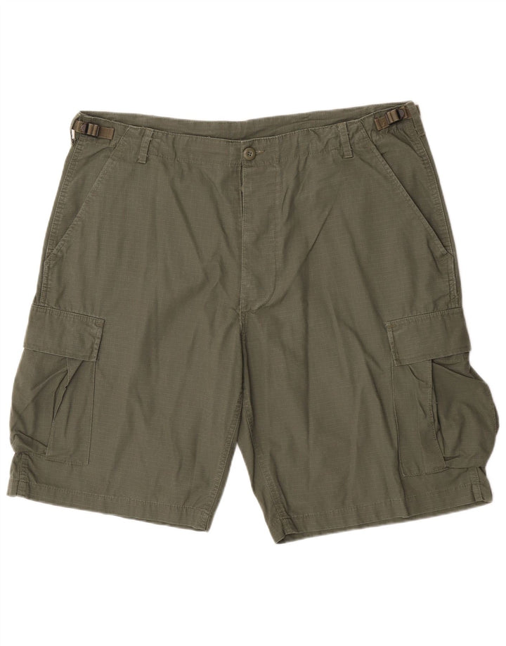 Mil-Tec Mens Cargo Shorts 2XL W42  Khaki Cotton