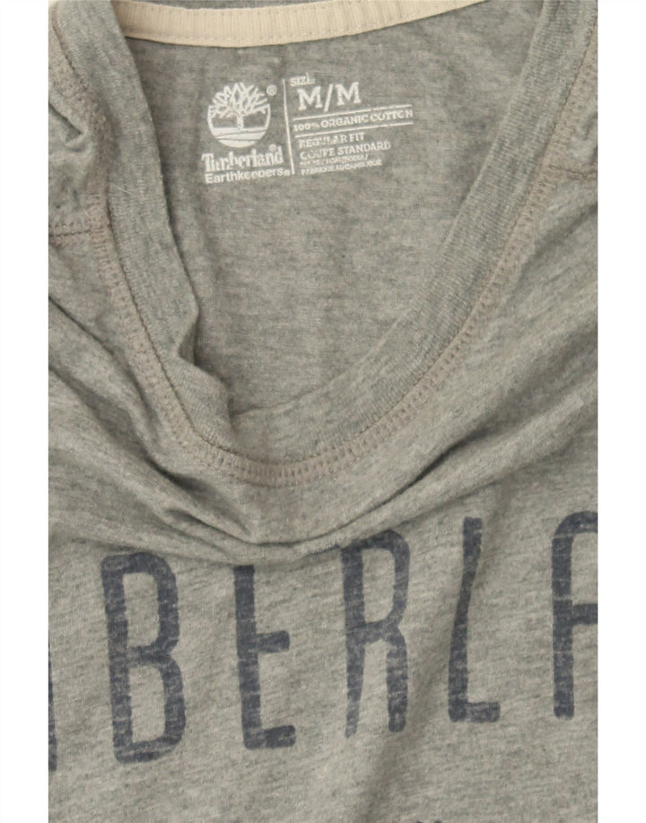TIMBERLAND Mens Graphic T-Shirt Top Medium Grey Cotton Vintage Timberland and Second-Hand Timberland from Messina Hembry 