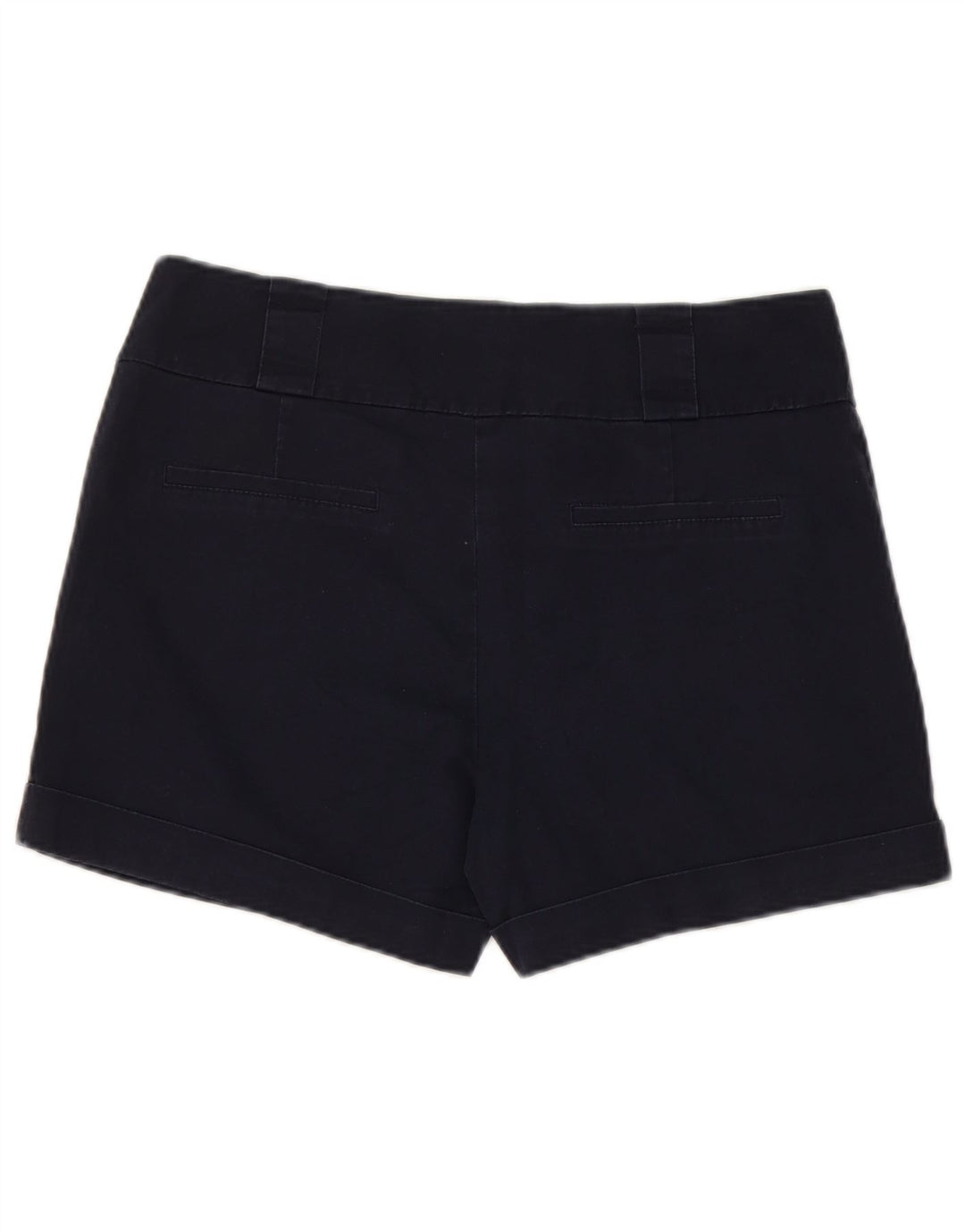 Oasis Womens Chino Shorts UK 12 Medium W32 Navy Blue Cotton