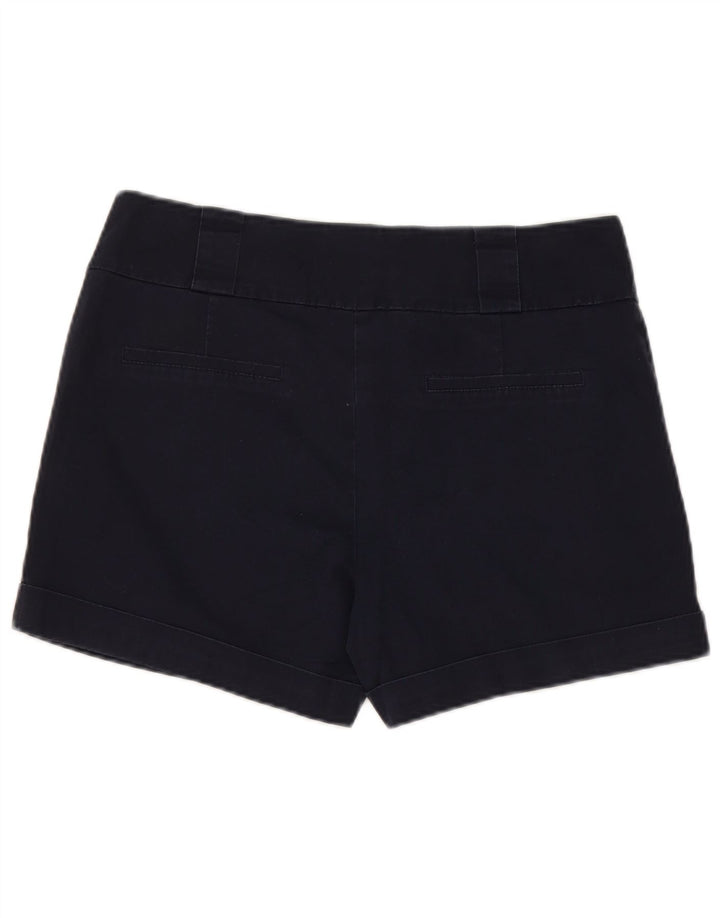 Oasis Womens Chino Shorts UK 12 Medium W32 Navy Blue Cotton