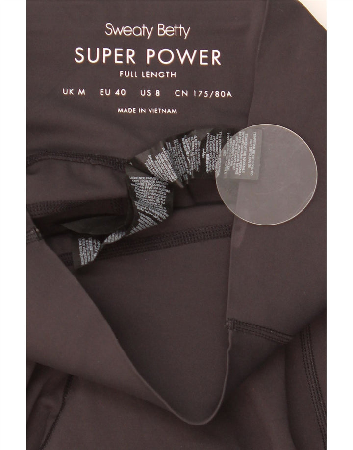 Sweaty Betty Womens Leggings UK 12 Medium Black Polyamide