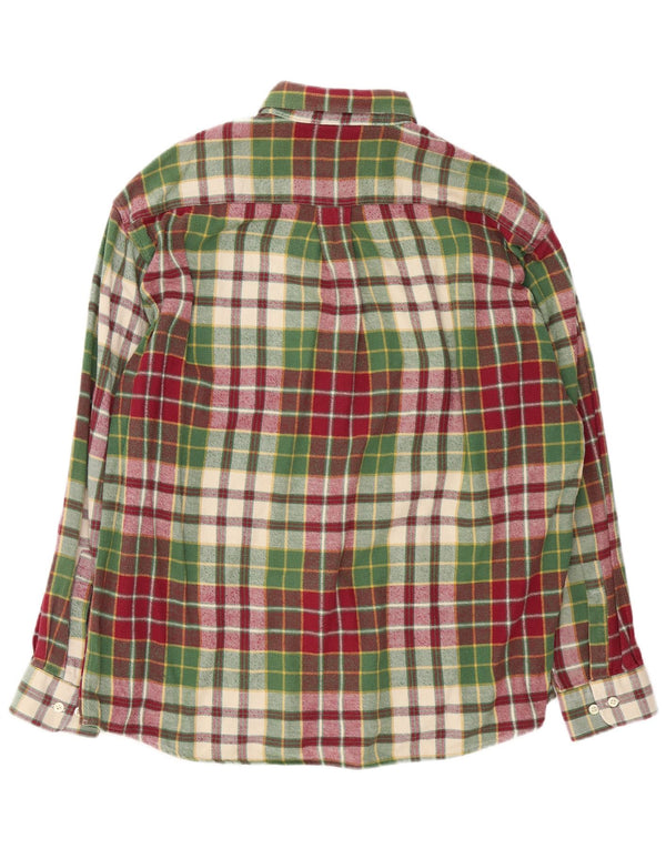 Rodrigo Mens Flannel Shirt Size 42 16 1/2 Large Multicoloured Check Cotton