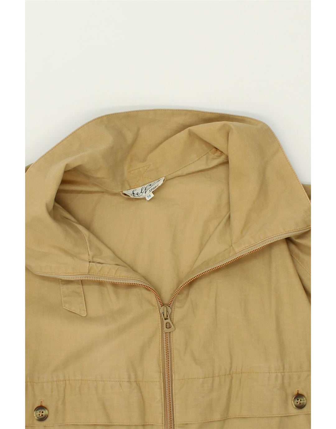 BELFE Mens Bomber Jacket IT 56 3XL Beige Cotton
