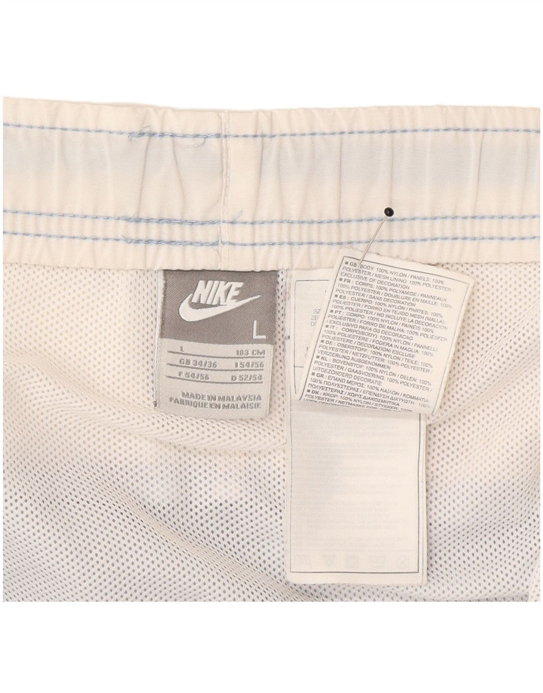 Nike Mens Sport Shorts Large  Blue Colourblock Nylon