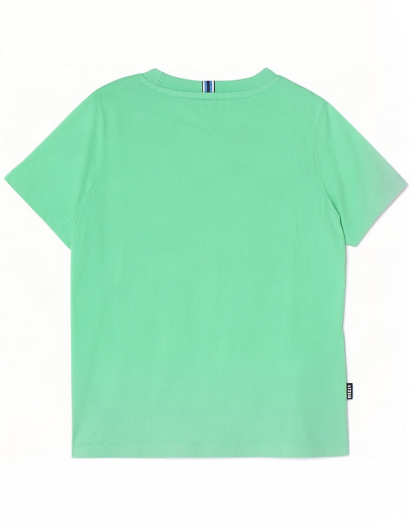 Ted Baker T-Shirt Graphique Garçon 3-4 Ans Vert Coton