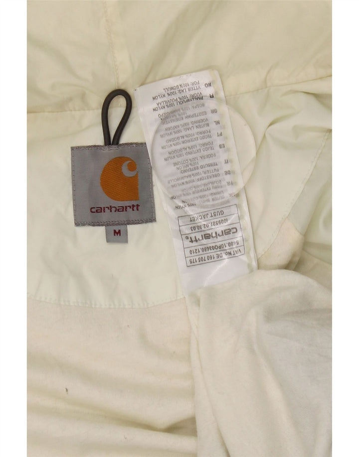 Carhartt Regnjakke med hætte til kvinder UK 14 Medium Blue Colourblock Nylon