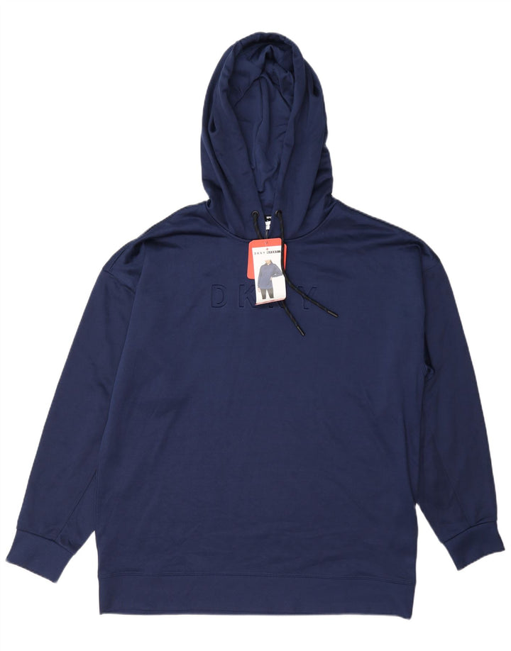 Dkny Herre Grafisk Hættetrøje Jumper Medium Marineblå Polyester